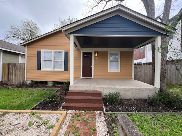 view of front of home