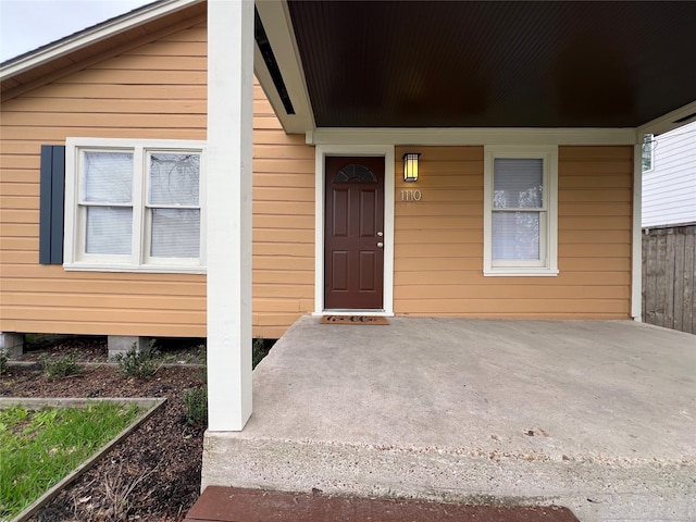 view of entrance to property