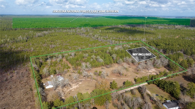 bird's eye view featuring a rural view