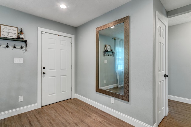 entrance foyer featuring light hardwood / wood-style flooring