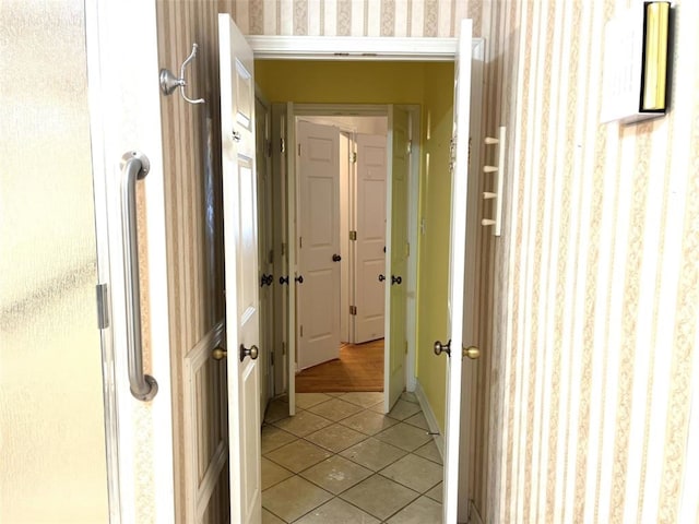204 W Fayette St, Fayetteville, TX 78940 - hall featuring light tile patterned floors