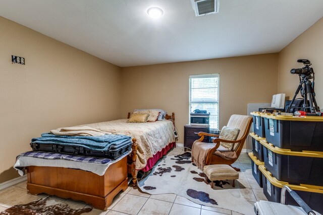 view of tiled bedroom