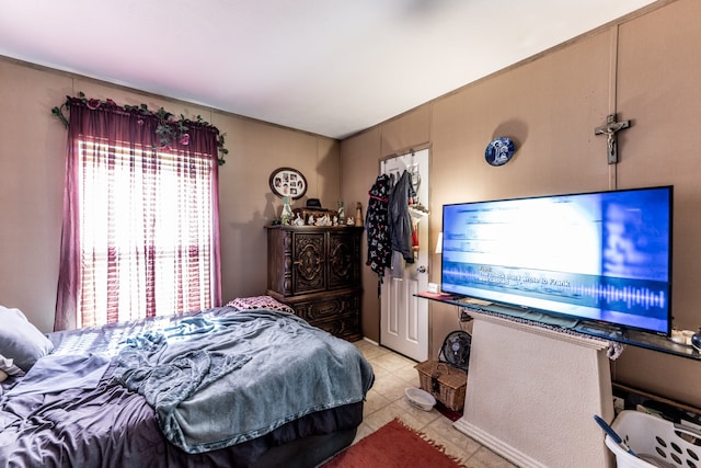 view of tiled bedroom