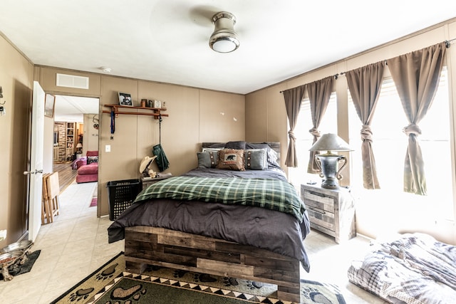 view of tiled bedroom