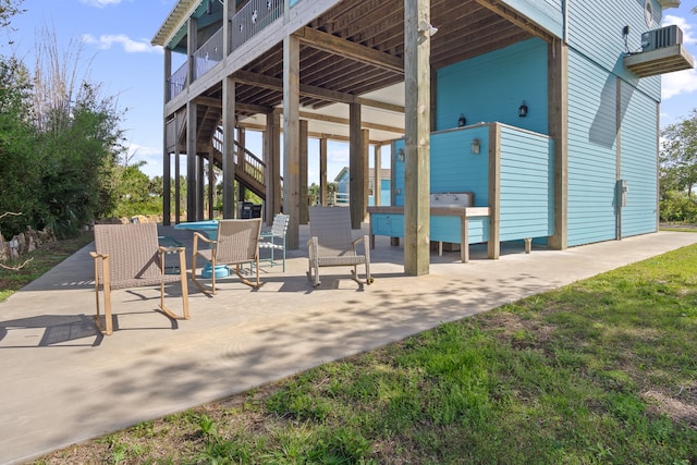 view of patio / terrace featuring a balcony