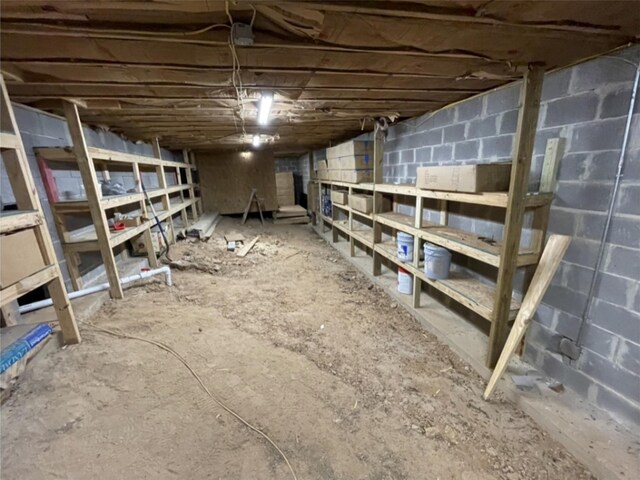 view of storage area