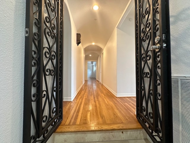 entryway featuring wood-type flooring