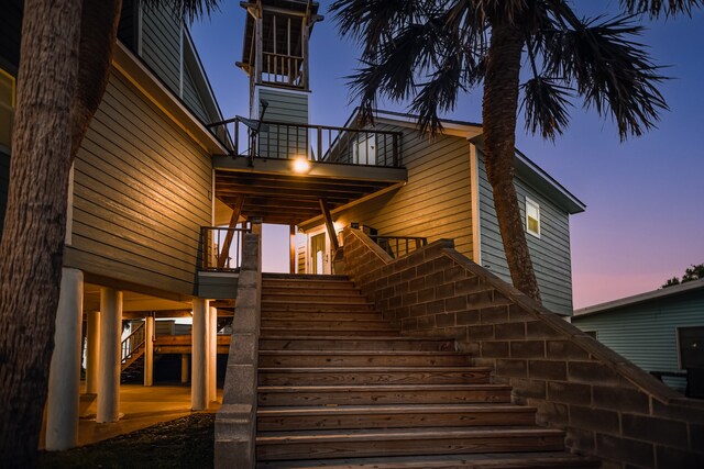 view of stairway