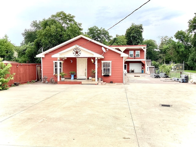 view of front of home