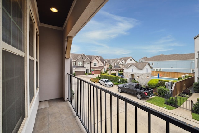 view of balcony