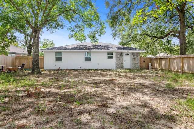 view of back of property