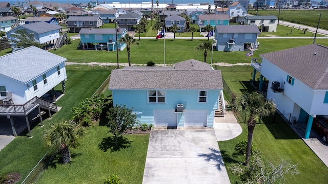 drone / aerial view featuring a residential view