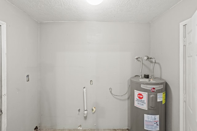 utility room featuring electric water heater