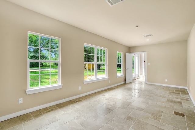 view of tiled empty room