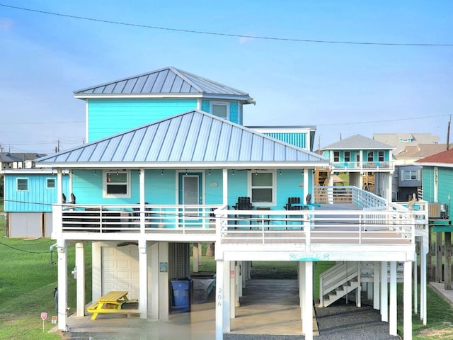 rear view of house with a carport