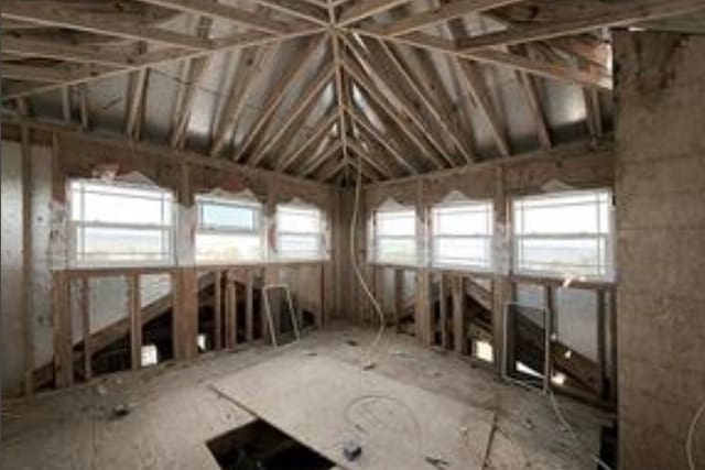 view of attic