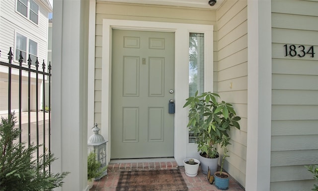 view of entrance to property