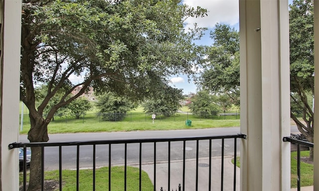 view of balcony