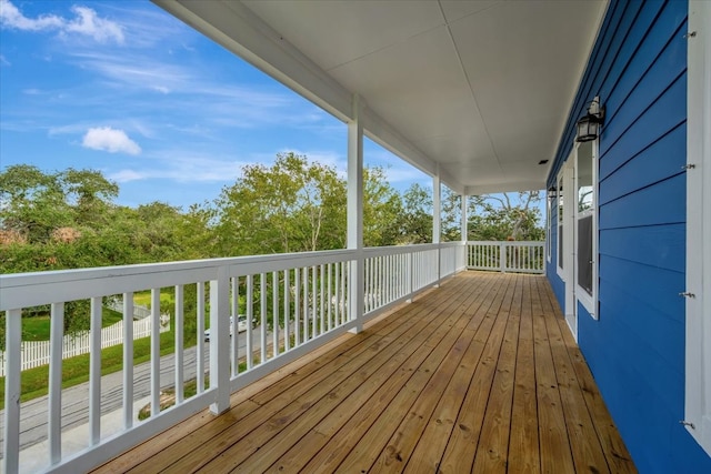 view of wooden terrace