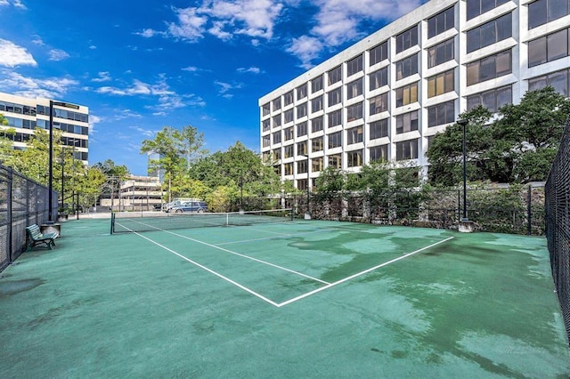 view of tennis court