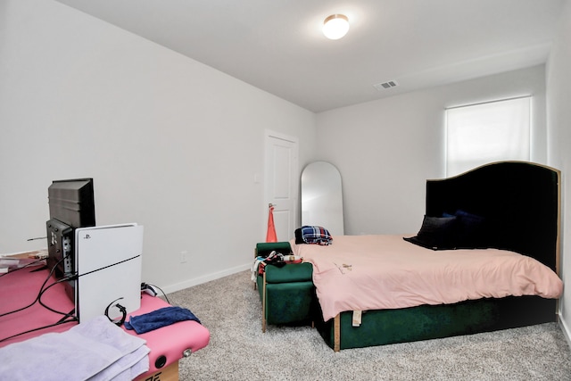 bedroom featuring carpet flooring