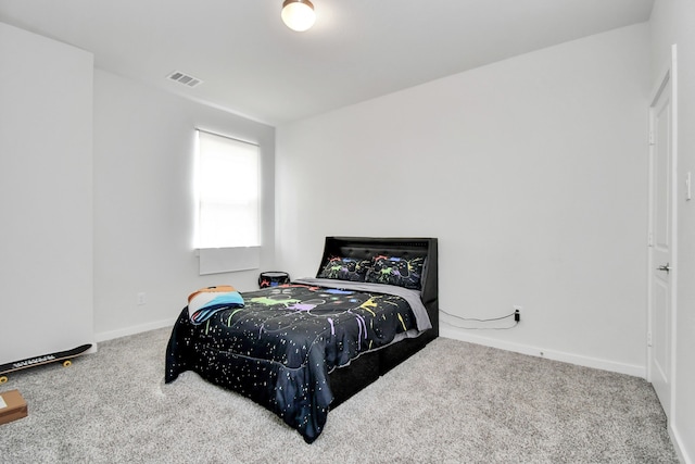 bedroom with carpet flooring