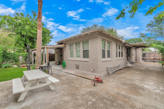 exterior space featuring a patio