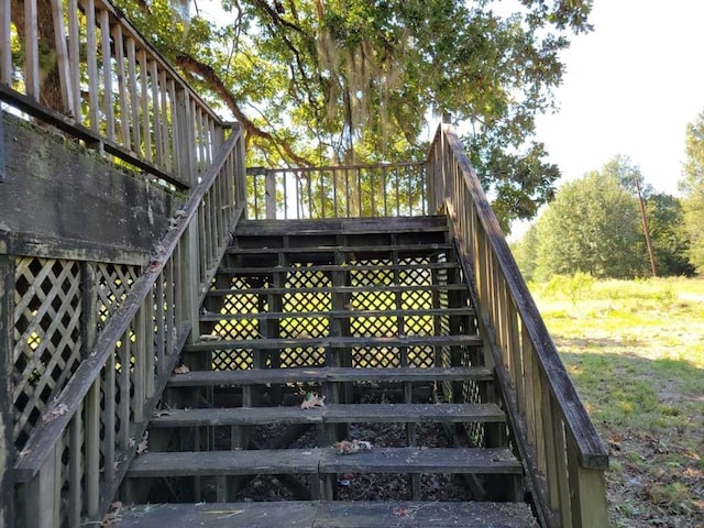 view of stairway