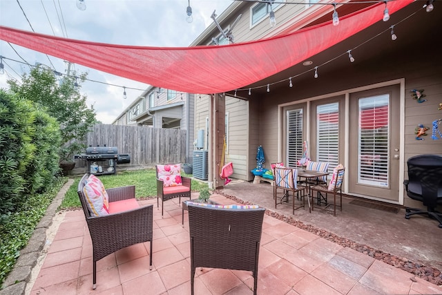 view of patio / terrace with area for grilling