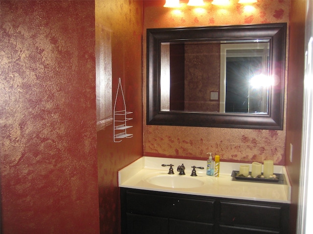 bathroom with large vanity