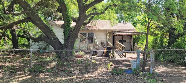 view of obstructed view of property