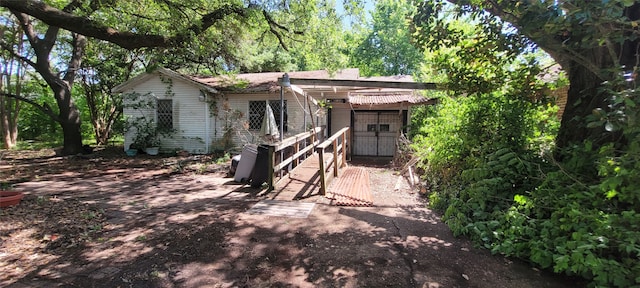 view of rear view of property