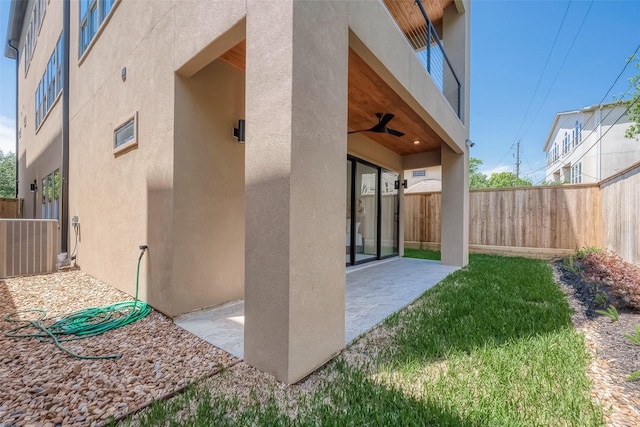 exterior space with a patio