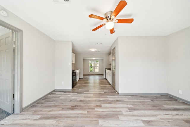 interior space featuring light wood-type flooring