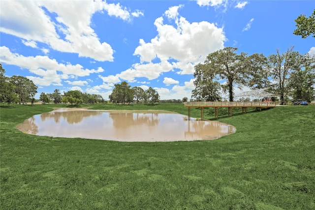 view of water feature