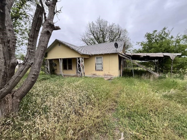 view of back of property