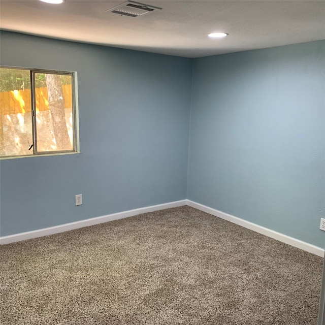 view of carpeted empty room