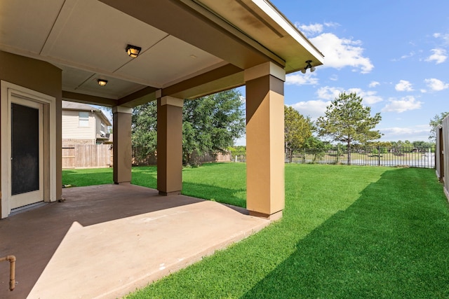 exterior space with a patio