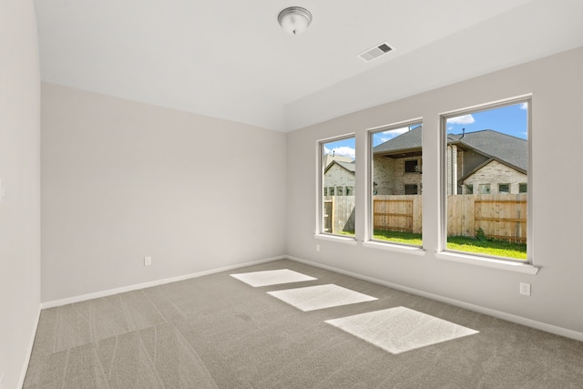 view of carpeted empty room