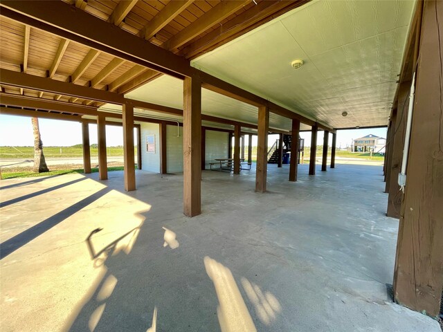 view of horse barn