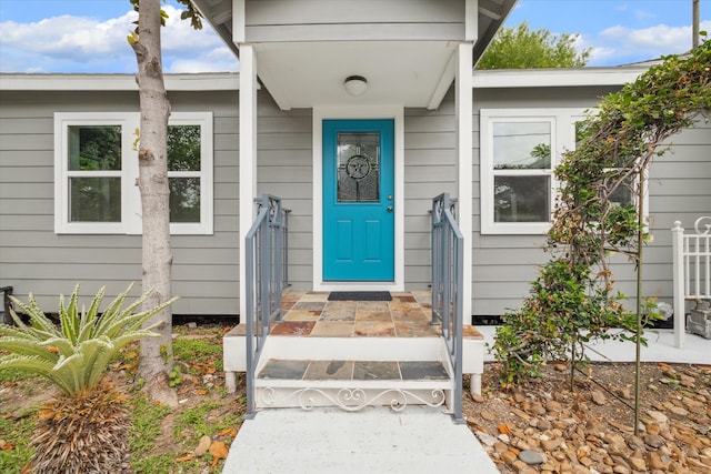 view of entrance to property