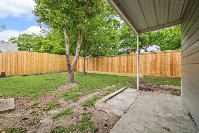 view of yard featuring a patio