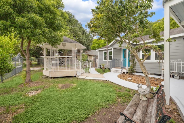 exterior space with a wooden deck