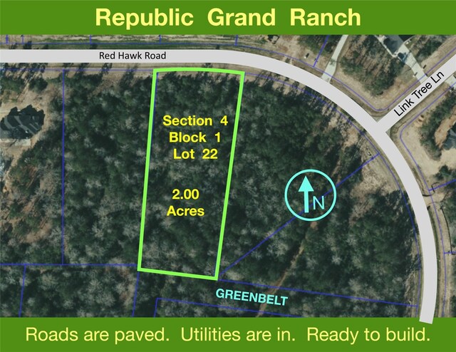 15457 Red Hawk Rd, Willis TX, 77378 land for sale