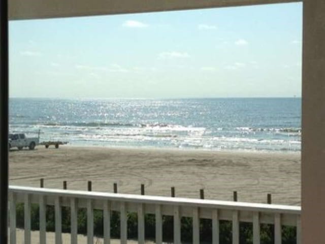 water view featuring a beach view