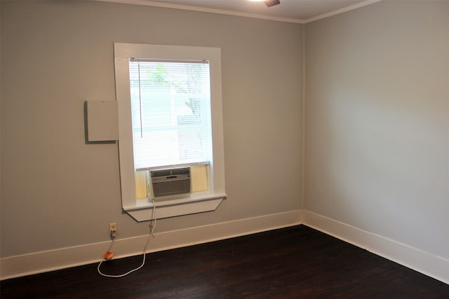 empty room with wood-type flooring