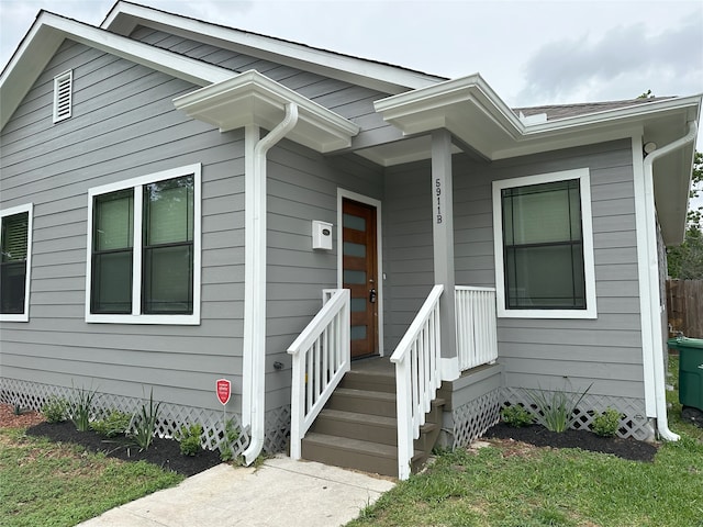 view of property entrance