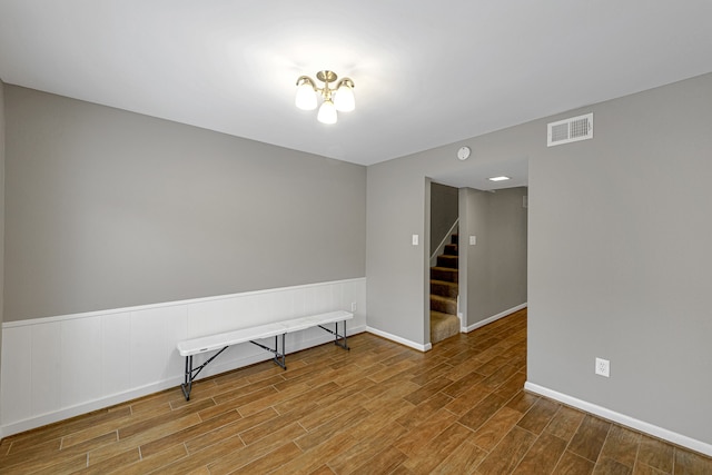 1329 Fountain View Dr Unit 135, Houston, TX 77057 - spare room featuring hardwood / wood-style flooring