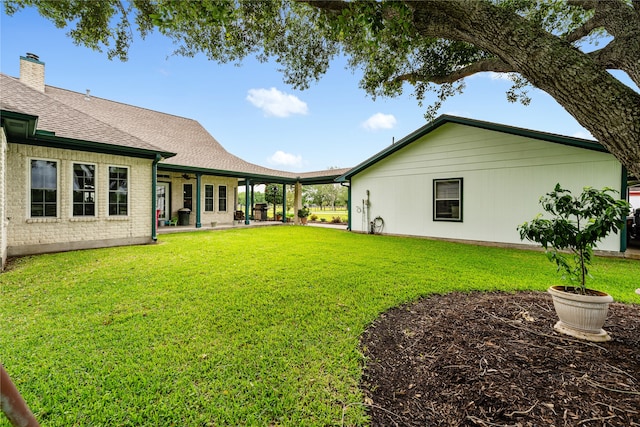 view of yard with a patio