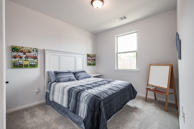 bedroom featuring carpet flooring